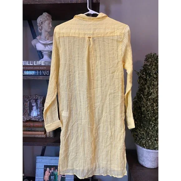 PQ Shea Cover Up Button Down Citrine Yellow Size XS/S - Picture 11 of 12